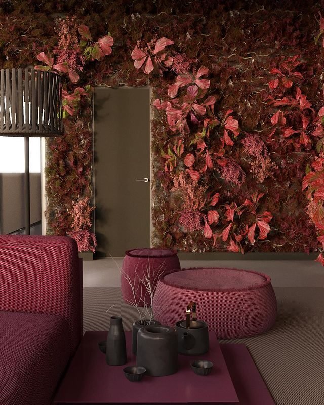 15 Burgundy Living Room Ideas for a Timeless Interior 11 Autumn Wall