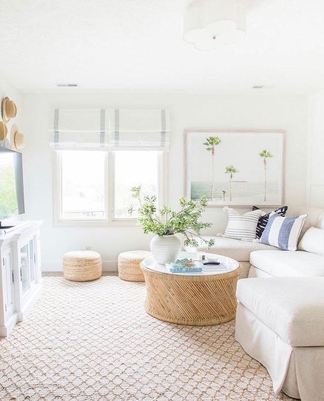 15 Boho Coastal Living Room Ideas for a Relaxed Beach Vibe 15 Bright and Serene