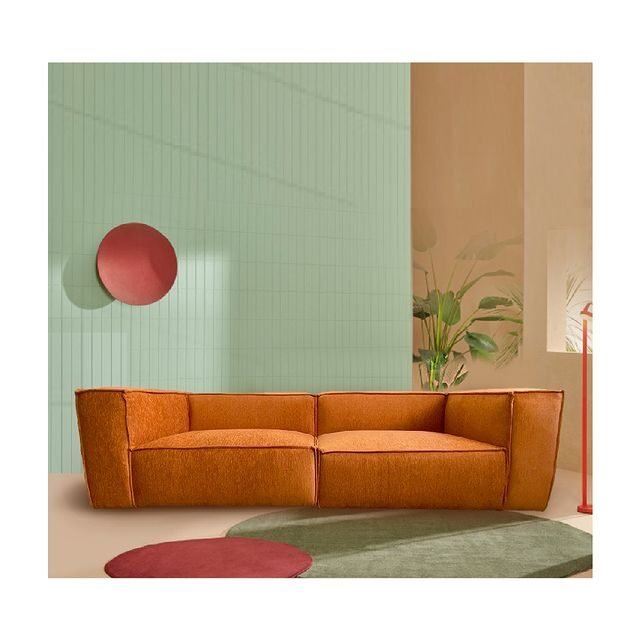 15 Beautiful Orange Couch Designs for Modern Homes 3 Cadmium Orange