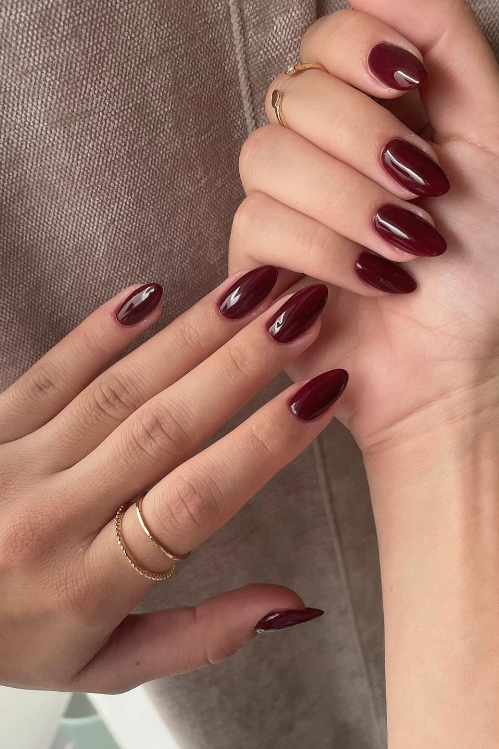 25 Cherry Mocha Nail Designs for Every Season 21 Classic Deep Finish
