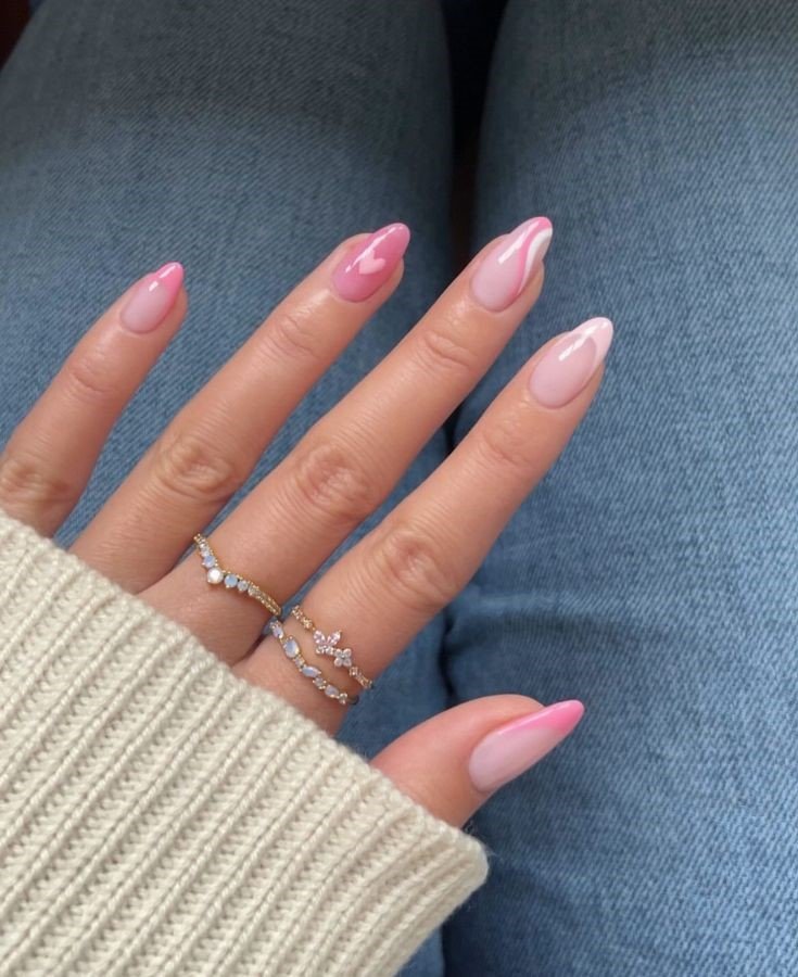 20 Pink Nail Ideas for Every Style and Season 3 Cloudy Pink Nails