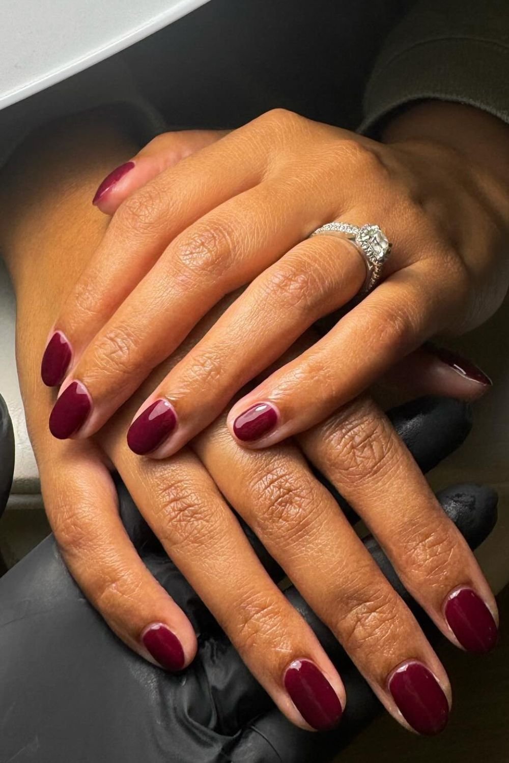 25 Cherry Mocha Nail Designs for Every Season 11 Cozy Short Classics