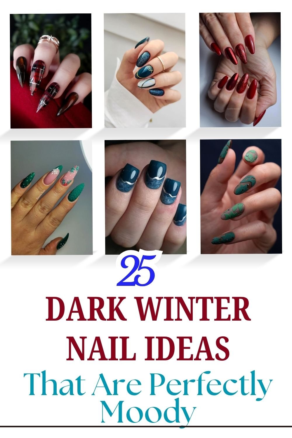 25 Dark Winter Nail Ideas That Are Perfectly Moody & Chic 28