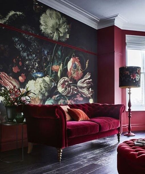 15 Burgundy Living Room Ideas for a Timeless Interior 4 Dramatic Floral