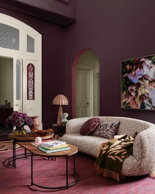 15 Burgundy Living Room Ideas for a Timeless Interior 3 Dulux Bruised