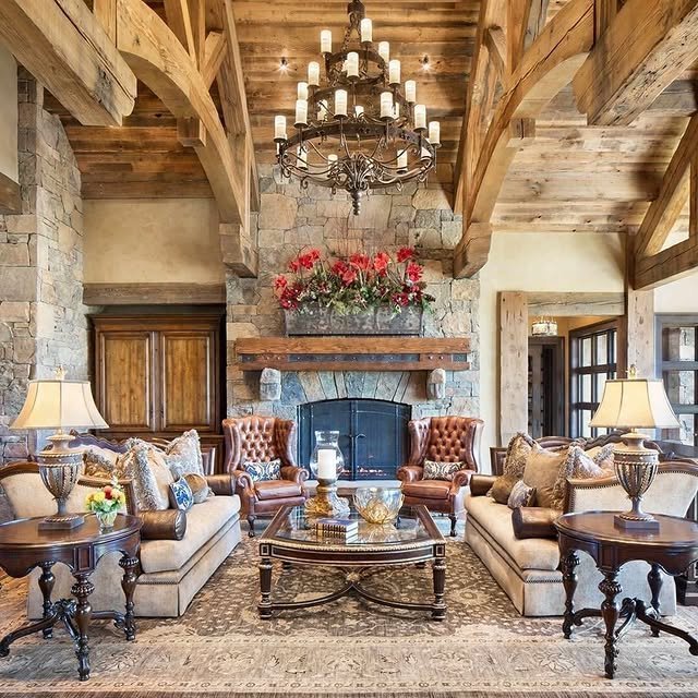 15 Country Living Room Color Schemes for a Cozy Home 6 Feature Exposed Ceiling Beams