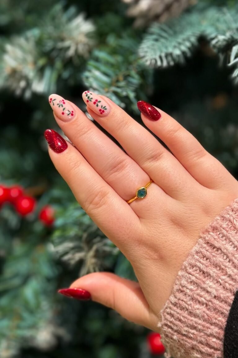 Glitter Cherry Accents