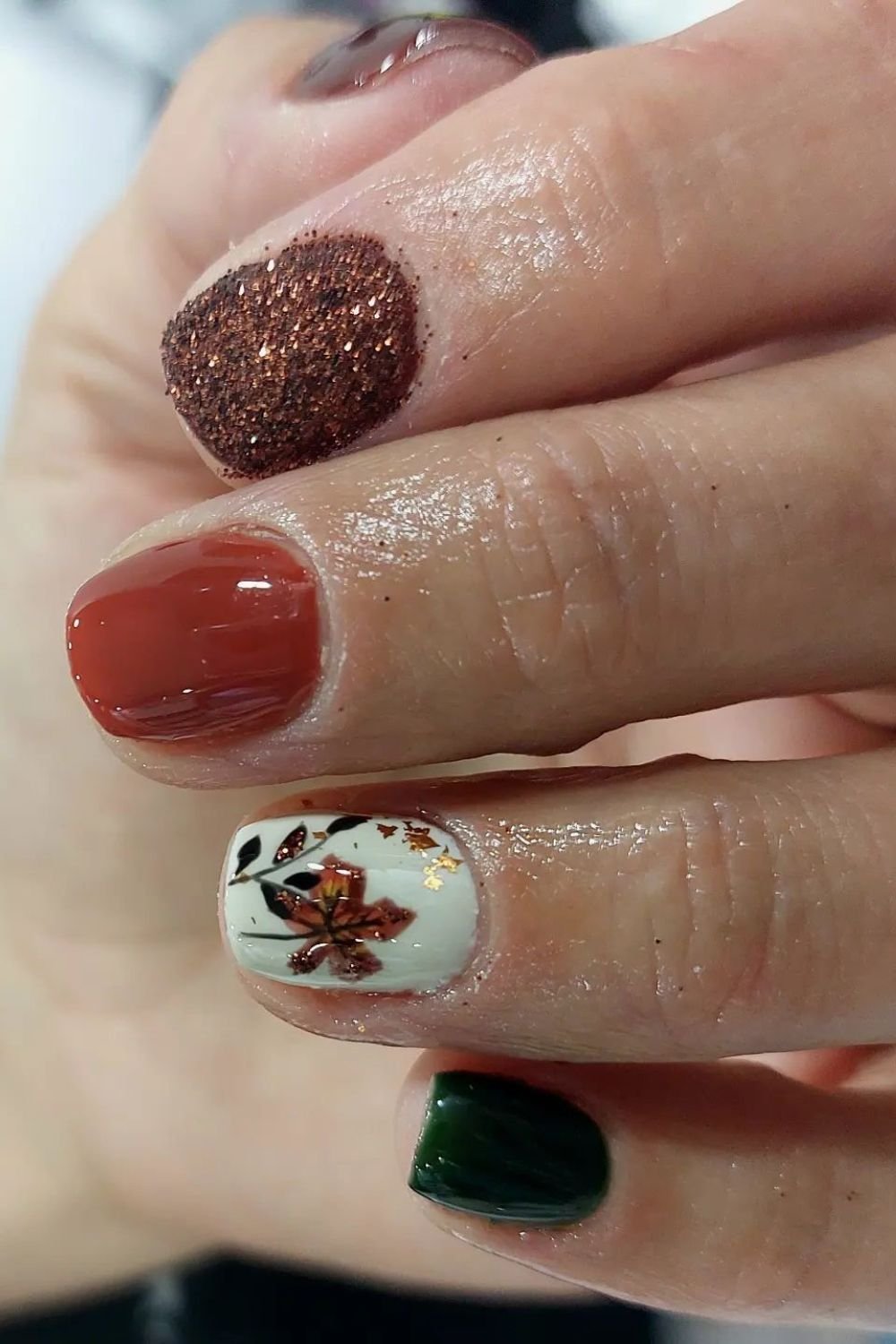 Glittery Maple Leaves