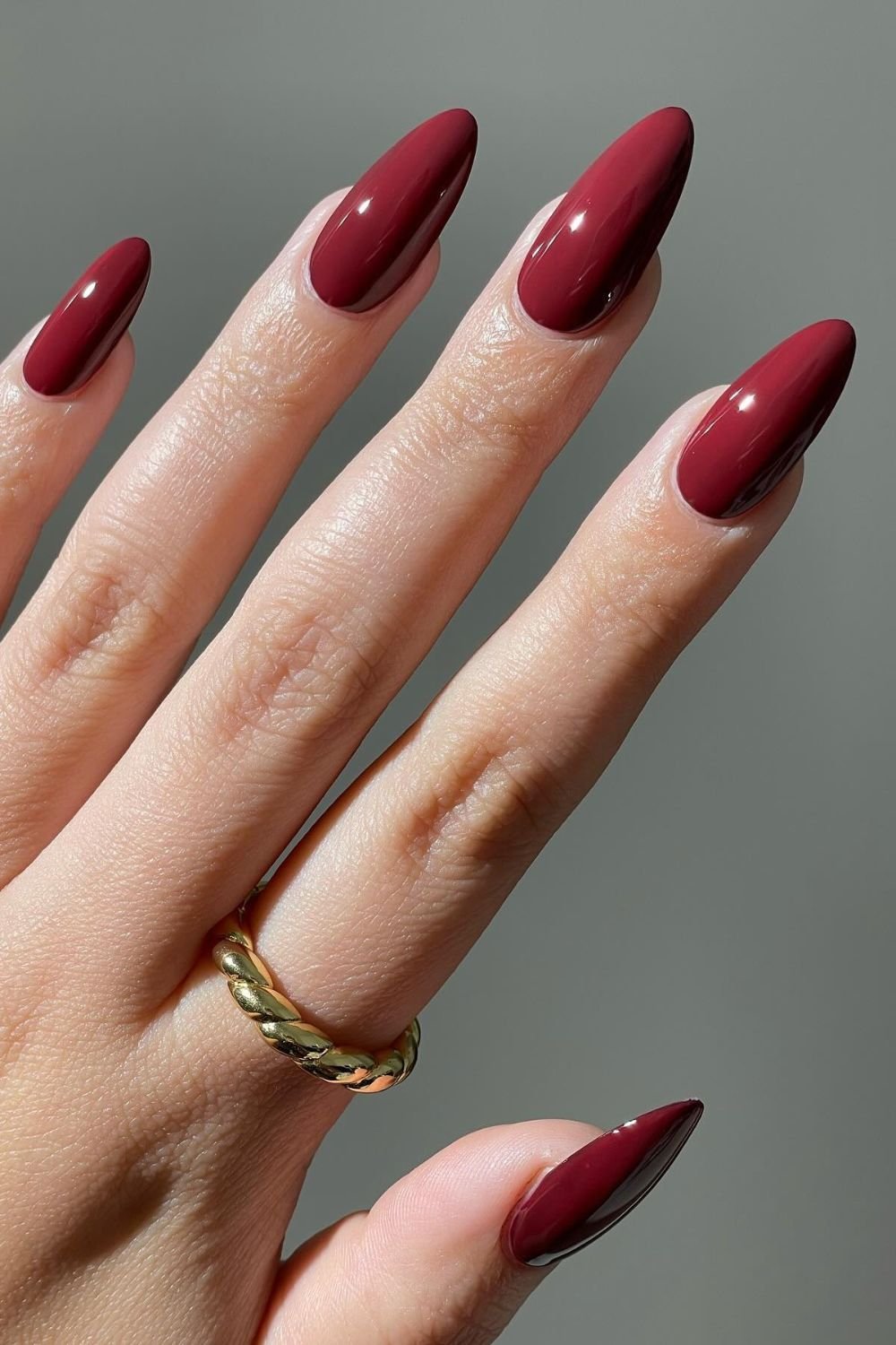 25 Cherry Mocha Nail Designs for Every Season 14 Glossy Wine Statement