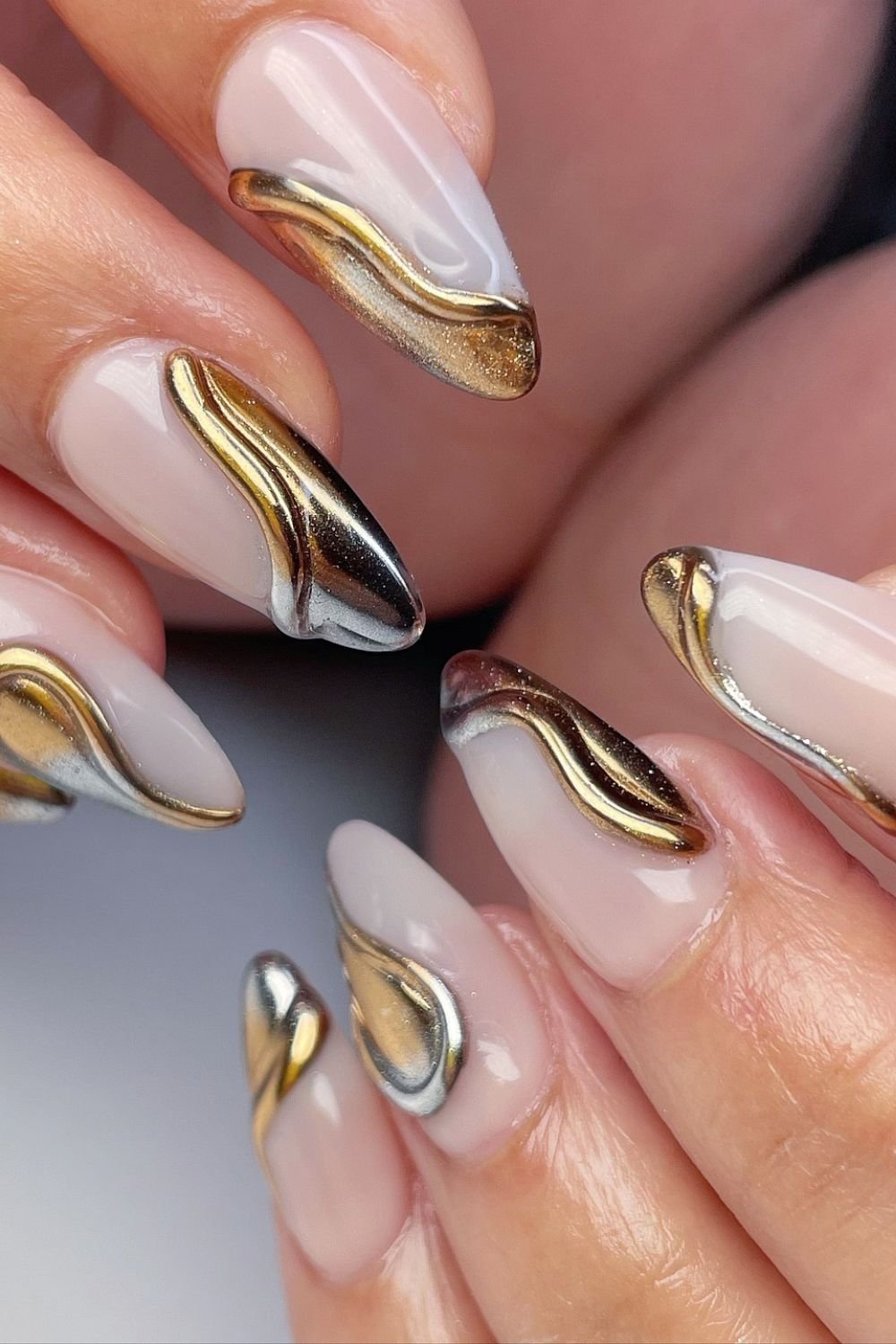 Gold and Silver Waves