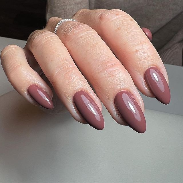 30 Winter Dip Nail Designs That Will Warm Up Your Style 9 Hot Cocoa-inspired Winter Dip Nails