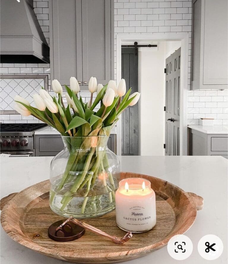 20 Beautiful Kitchen Island Centerpiece Designs 12 Wooden Decorative Tray