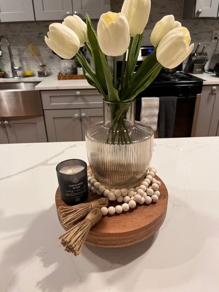 20 Beautiful Kitchen Island Centerpiece Designs 9 Tiny Display Tray