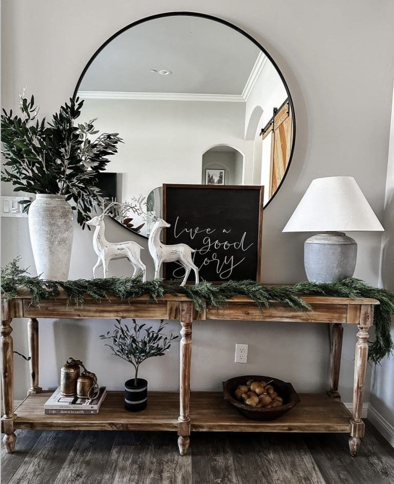 25 Christmas Entryway Decor Ideas for a Festive Welcome 7 Reindeer Sculptures