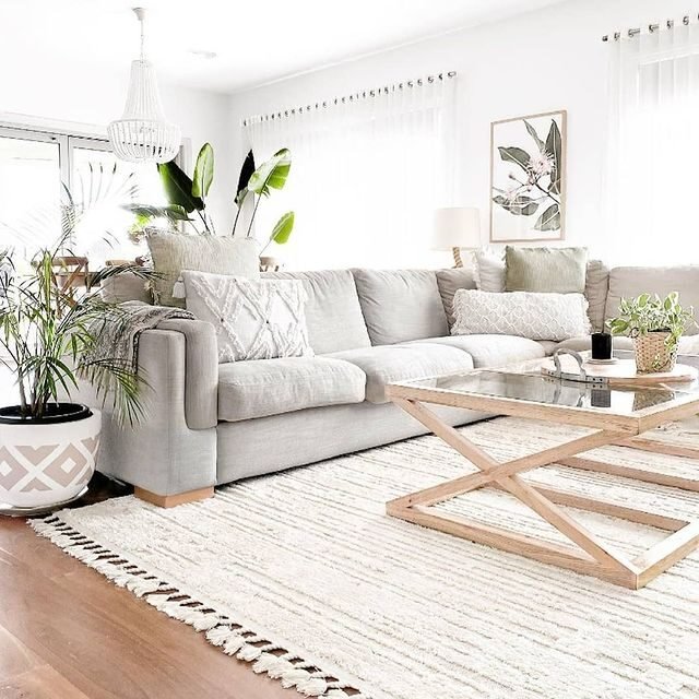 15 Boho Coastal Living Room Ideas for a Relaxed Beach Vibe 2 Monochromatic Tone