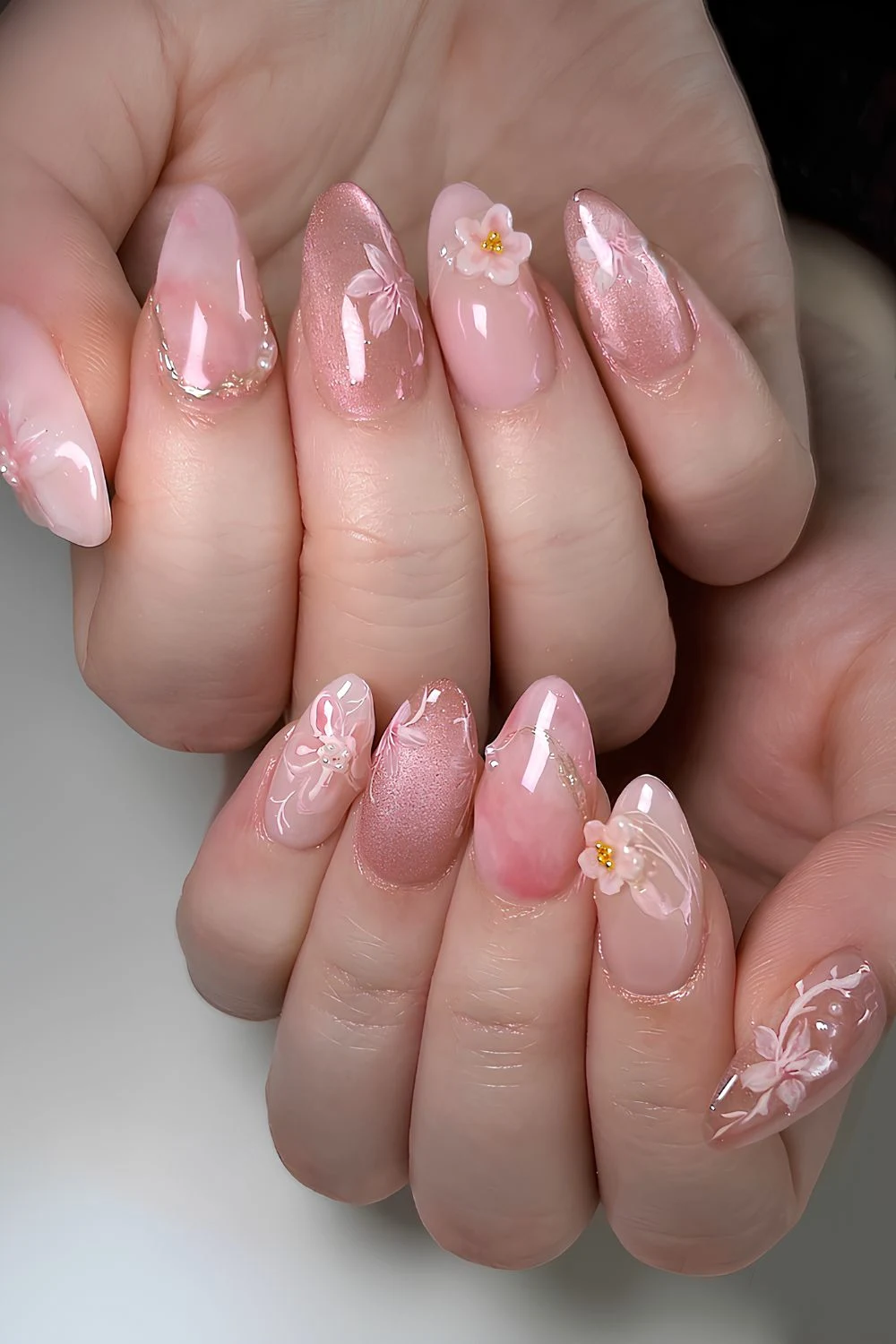 15 Pink Cat Eye Nail Designs You’ll Want to Try 13