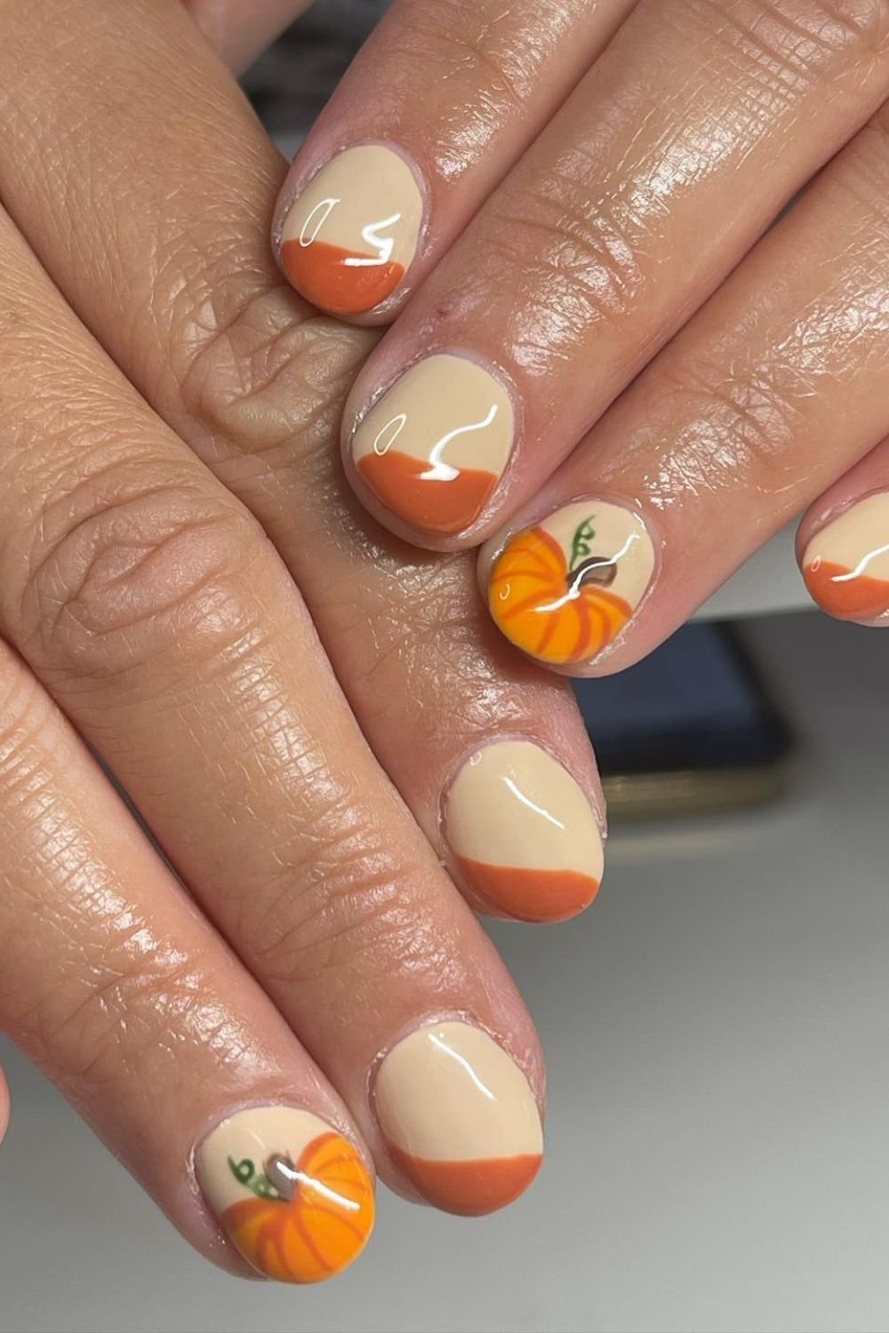 Pumpkin French Tips