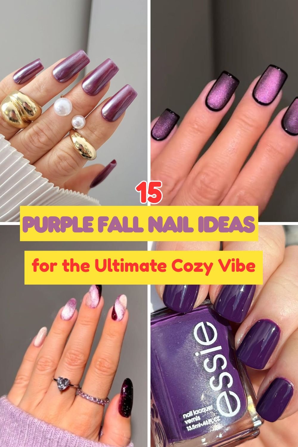 Chic Purple Fall Nail Ideas