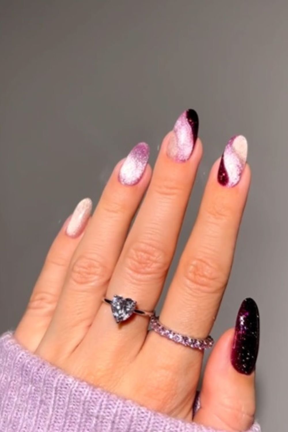 Sparkled Ombre Swirls