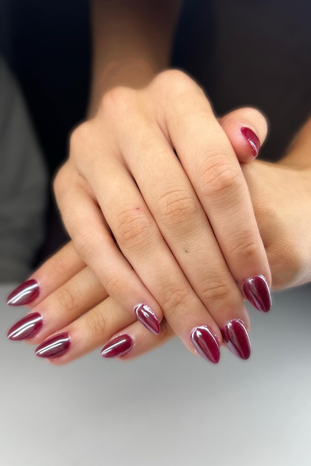 25 Cherry Mocha Nail Designs for Every Season 26 Subtle Chrome Finish