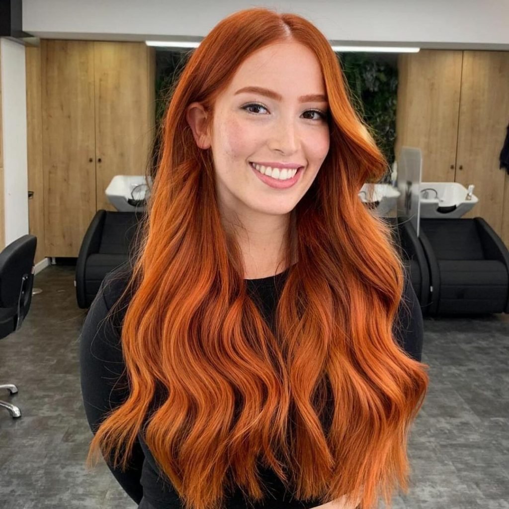 Vibrant Crimson Curls