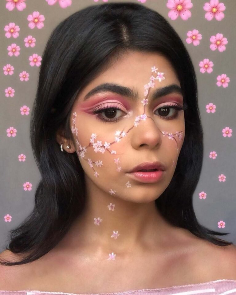 Fresh & Feminine: 20 Cherry Blossom Makeup Ideas You’ll Love 8 Sakura Serenity
