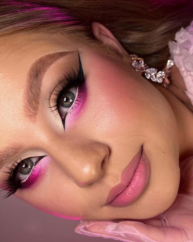 Fresh & Feminine: 20 Cherry Blossom Makeup Ideas You’ll Love 13 Pink Winged Whimsy