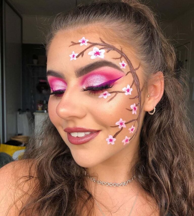 Fresh & Feminine: 20 Cherry Blossom Makeup Ideas You’ll Love 6 Sakura Splendor
