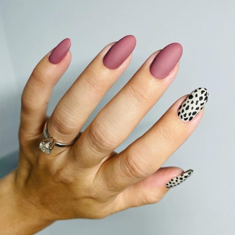 Mauve & Leopard Print