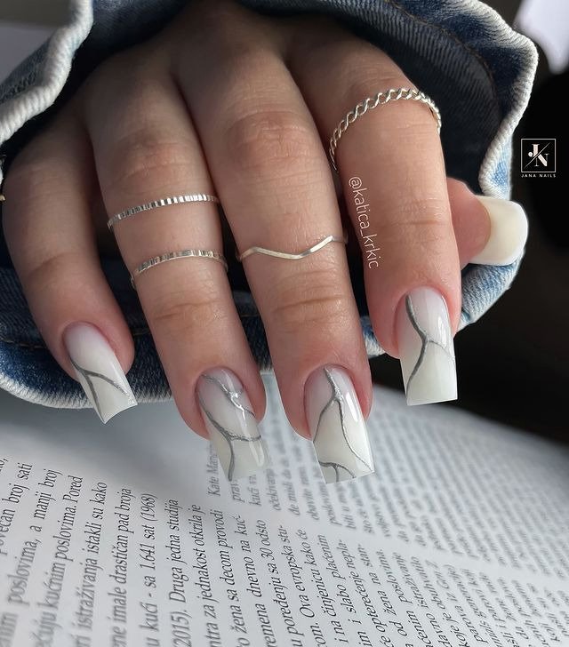 25 Elegant Winter Coffin Nail Designs You’ll Love 12 Nordic Elegance