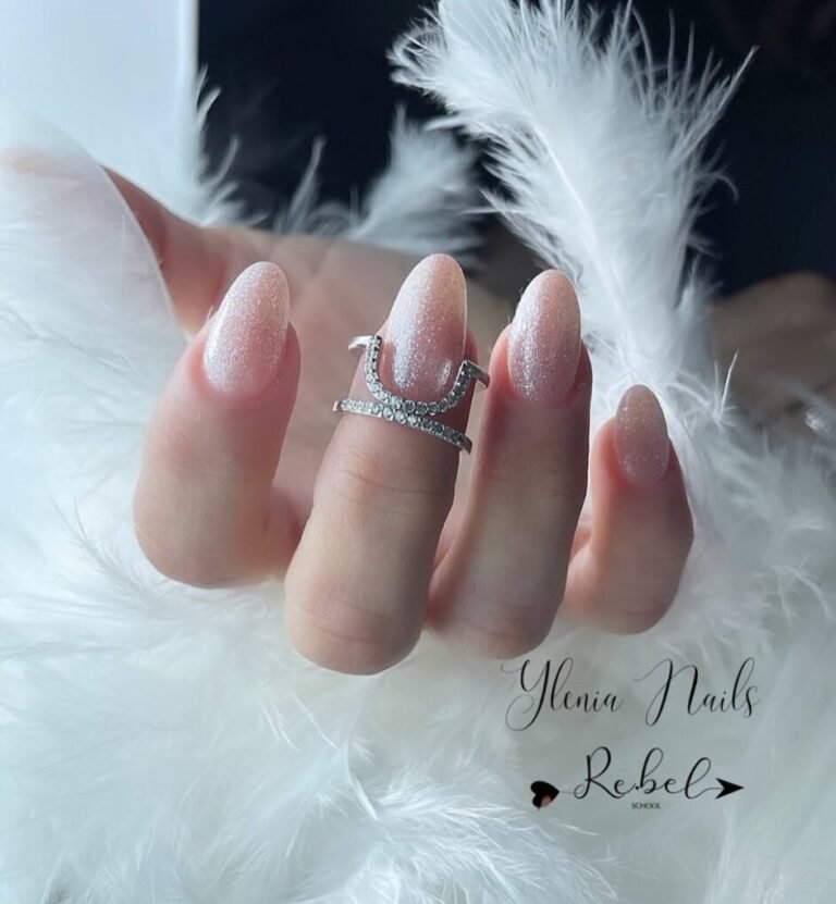 Full Glitter Glam Nails