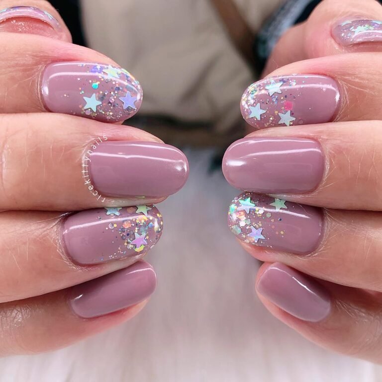 Mauve Sequined Party