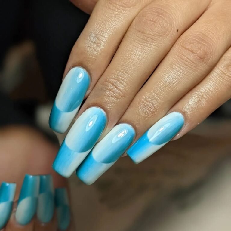 20 Stunning Turquoise Nail Ideas for a Fresh, Chic Look 21 Icy Ombre Nails
