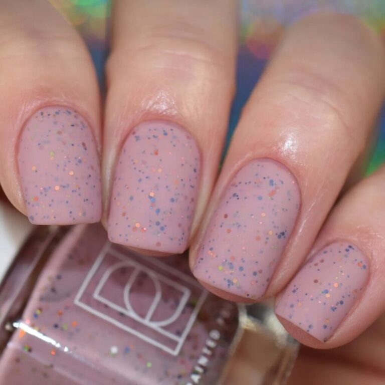 Mauve & Dots