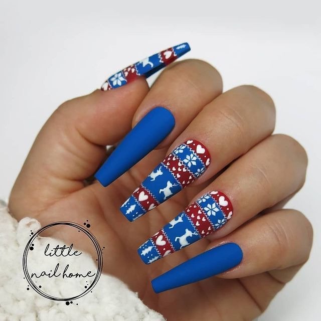 25 Funky Winter Manicure Designs You’ll Want to Try 2 Nordic Sweater Patterns