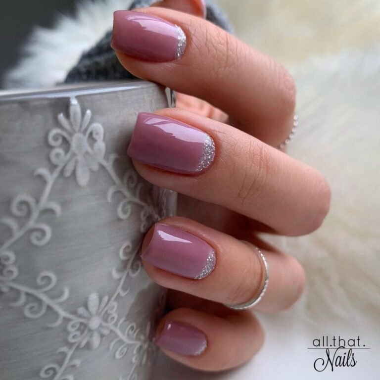 Mauve Cuff Nails