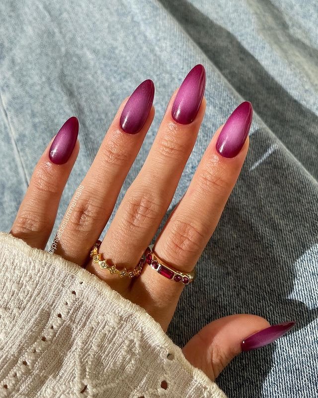 25 Dark Winter Nail Ideas That Are Perfectly Moody & Chic 14 Violet Radiance