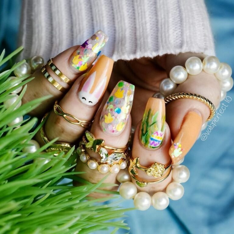 Spring Dip-Powder Nails Design