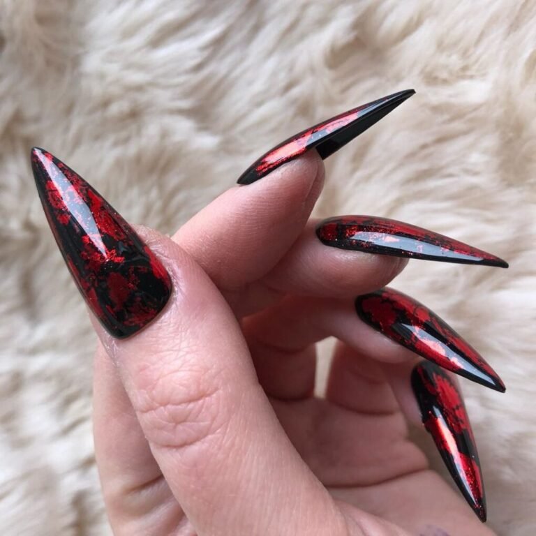 Press-On Marble Nails