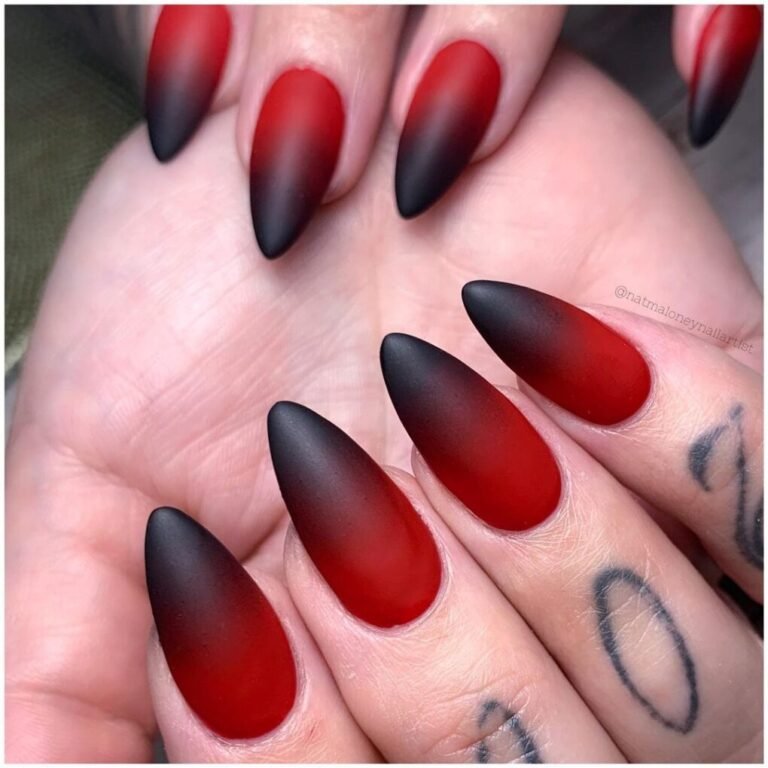 Matte Ombre Nails