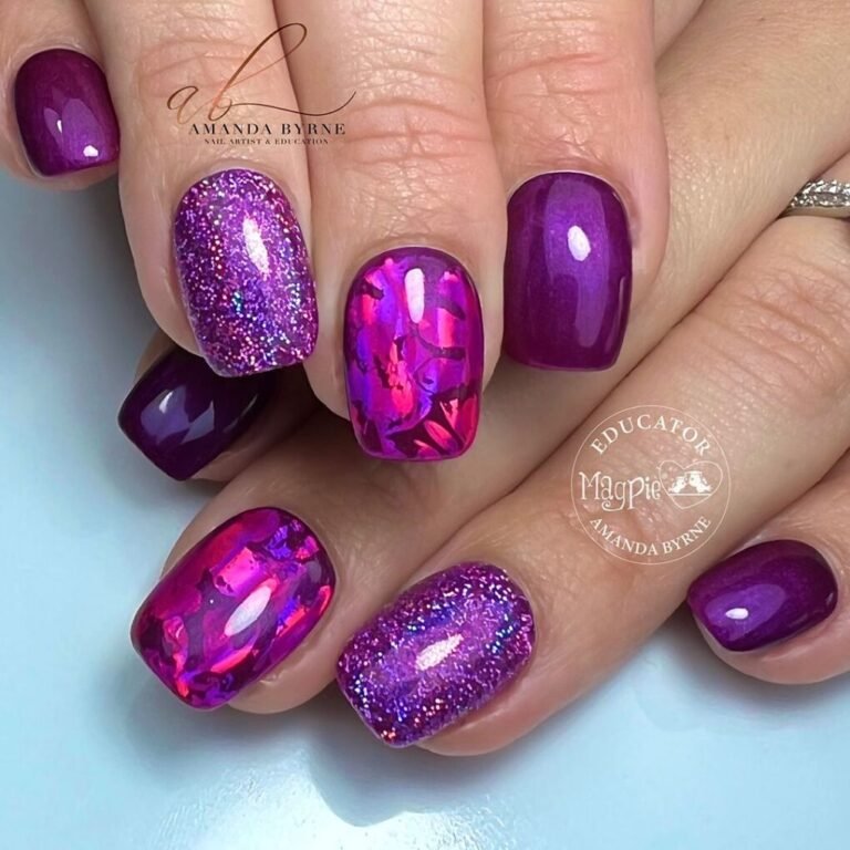 22 Bold Nail Art Designs That Scream Confidence 10 Purple Obsession