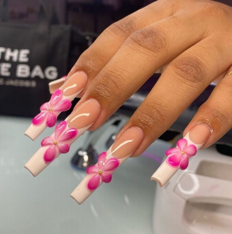 22 Bold Nail Art Designs That Scream Confidence 17 Flower Bomb