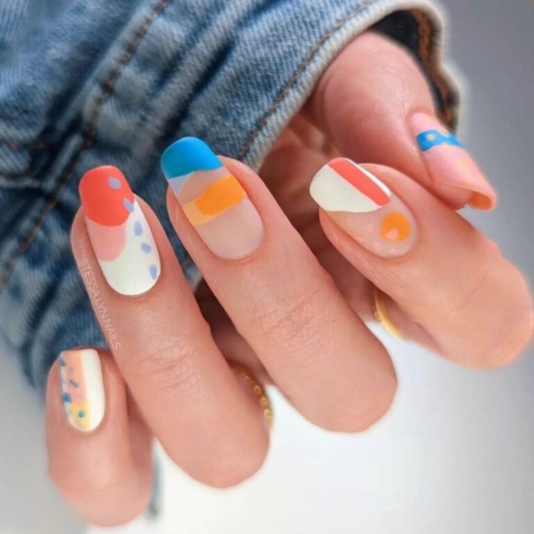 22 Bold Nail Art Designs That Scream Confidence 16 Summer Abstract