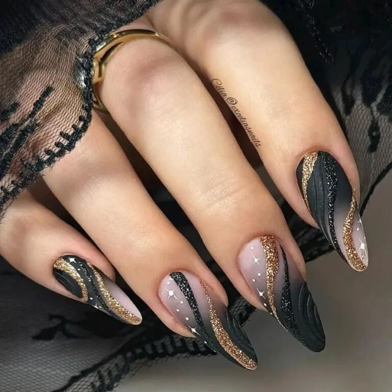 22 Bold Nail Art Designs That Scream Confidence 13 Black Magic