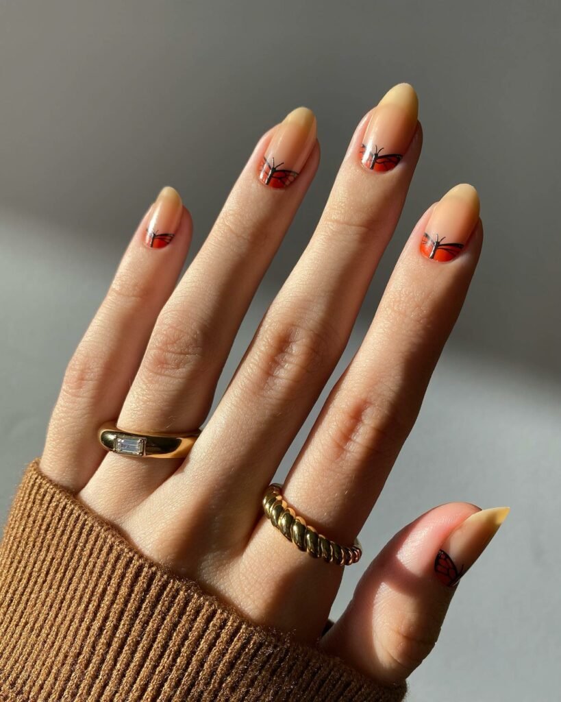 30 Chic Fall Nail Designs for Short Nails 2