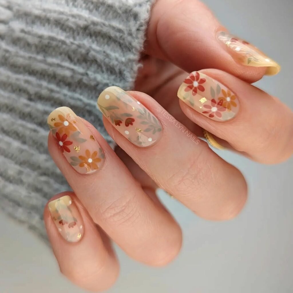 30 Chic Fall Nail Designs for Short Nails 6