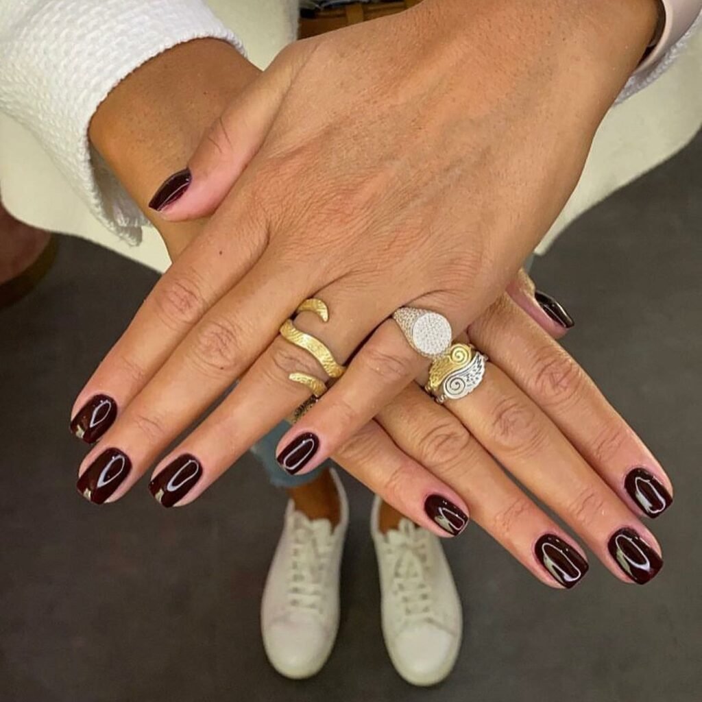 30 Chic Fall Nail Designs for Short Nails 7