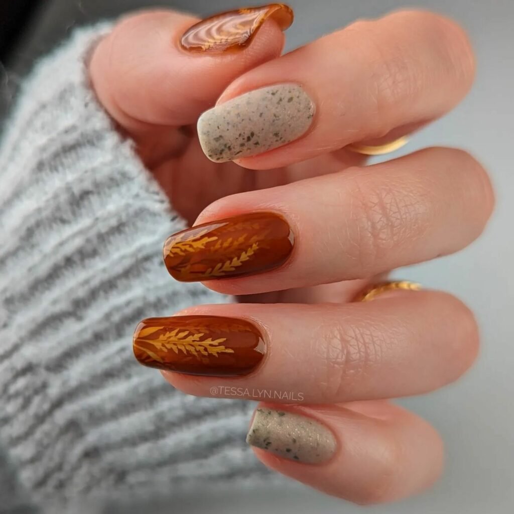 30 Chic Fall Nail Designs for Short Nails 9