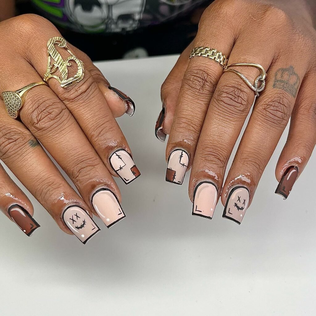30 Chic Fall Nail Designs for Short Nails 19