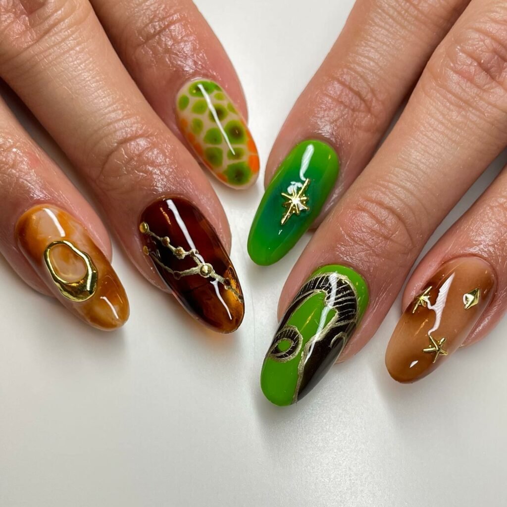30 Chic Fall Nail Designs for Short Nails 25